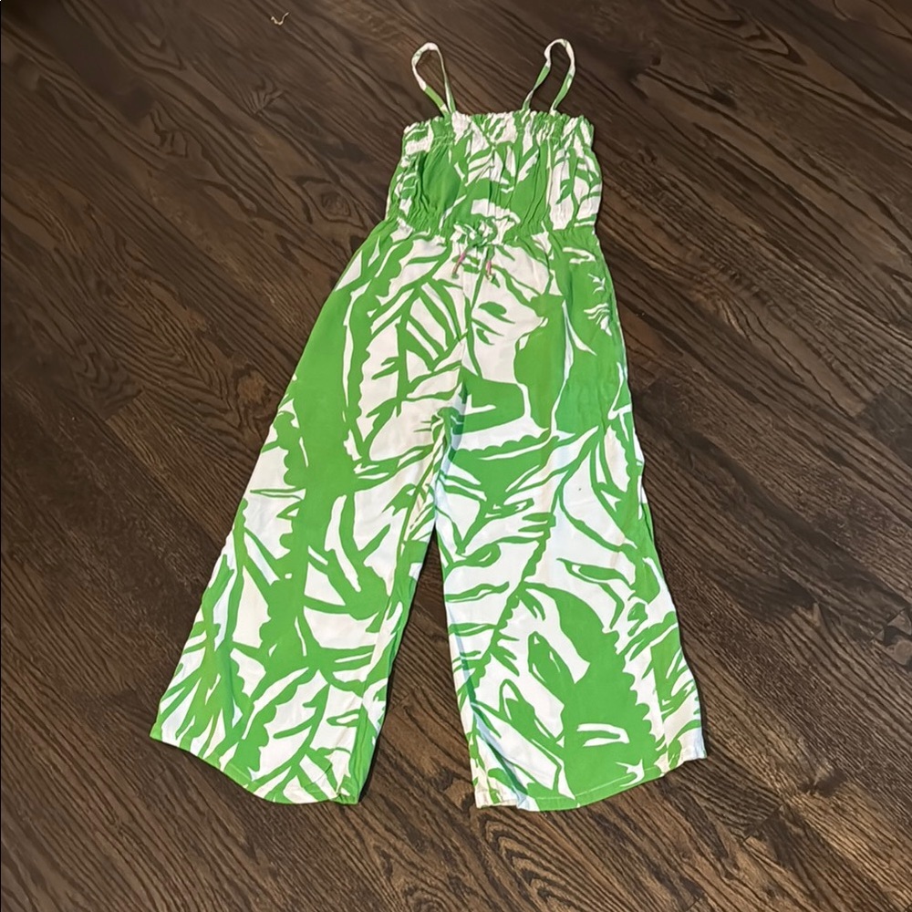 Lilly Pulitzer green and white romper